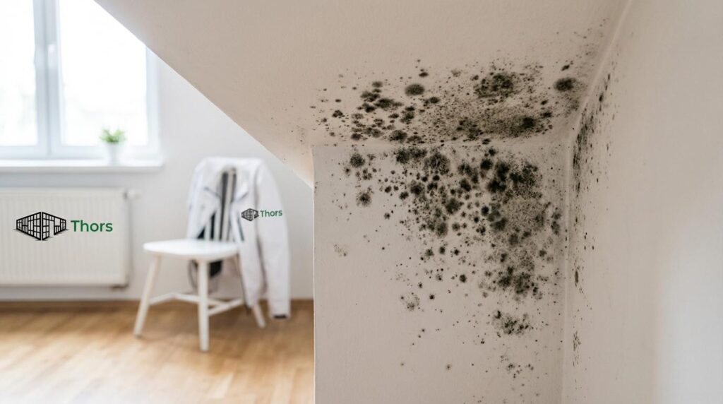 tegn på skimmelsvamp i bolig