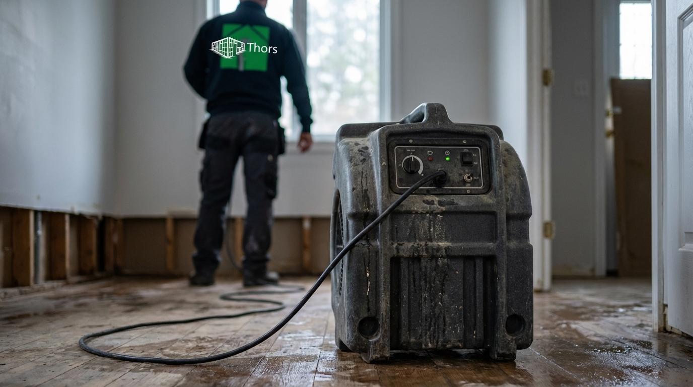 genhusning ved vandskade