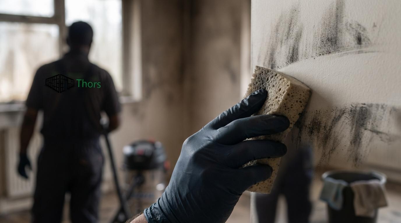 rengøring af sod efter brand