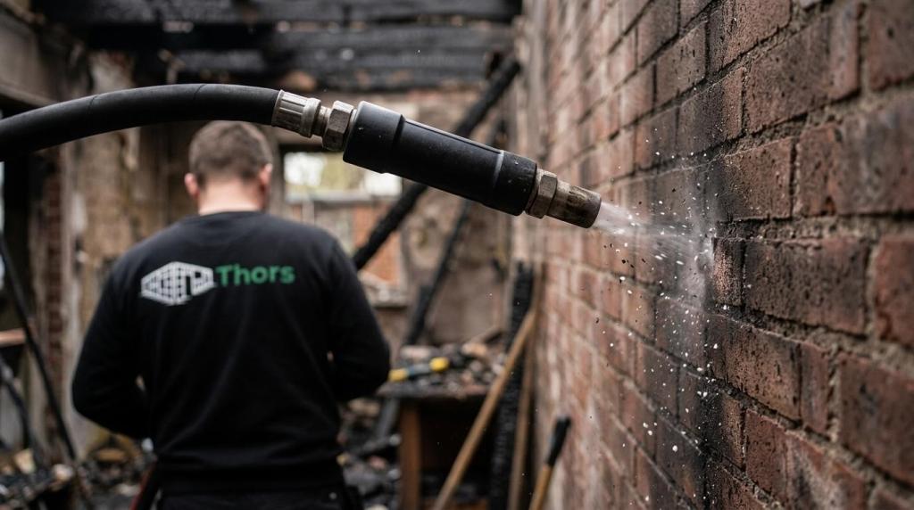 rengøring efter brand